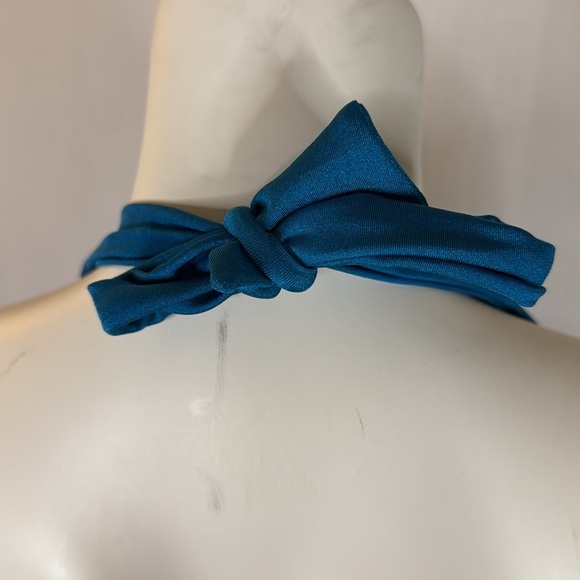 NWT! Calvin Klein Teal Halter Tankini Top - Picture 8 of 8